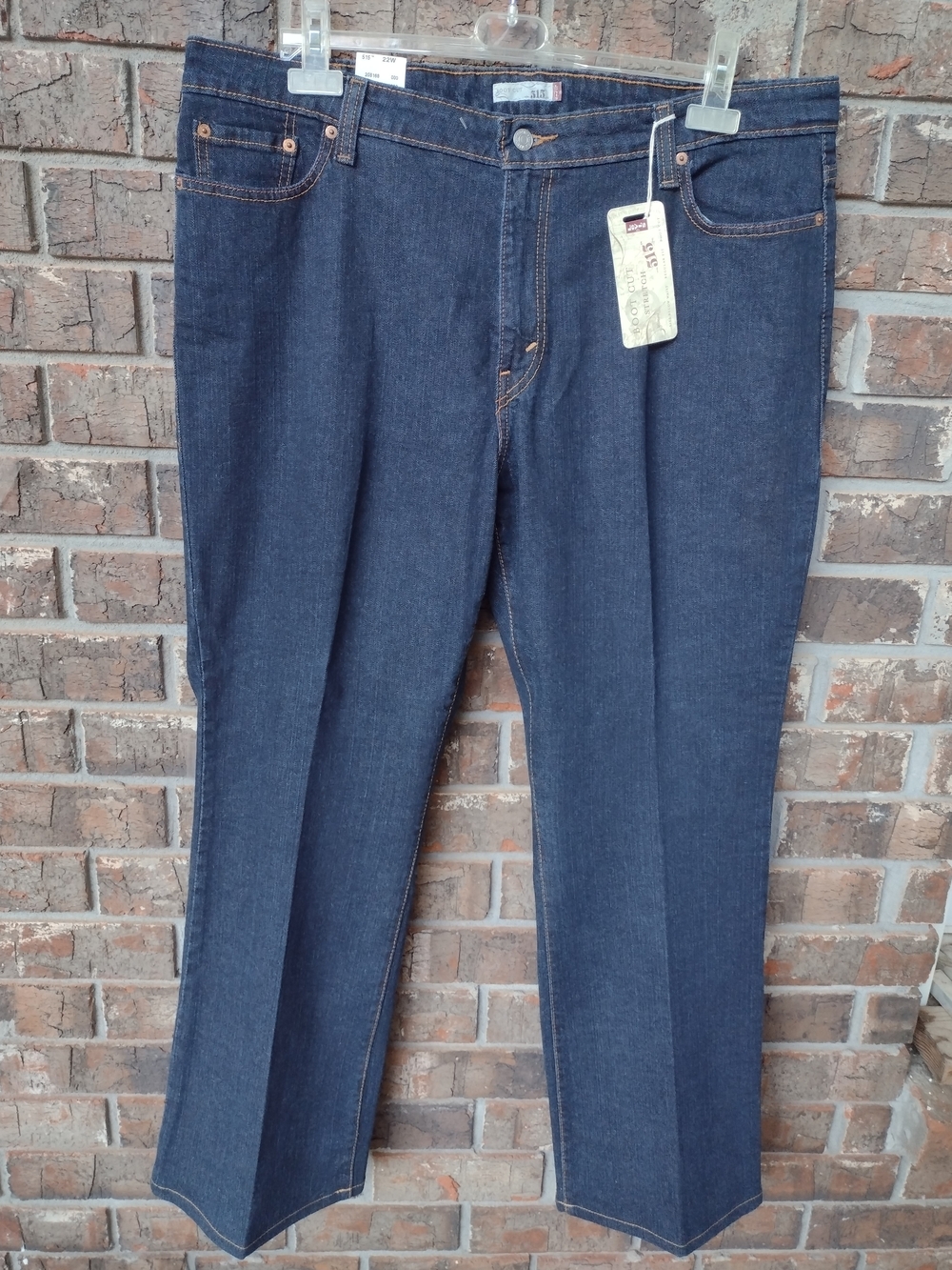 Levi's 515 Blue Jeans Women's 22W(40x31) Bootcut Stretch Dark Wash New With Tags